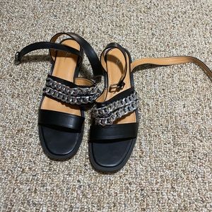 Black Sandals with chain